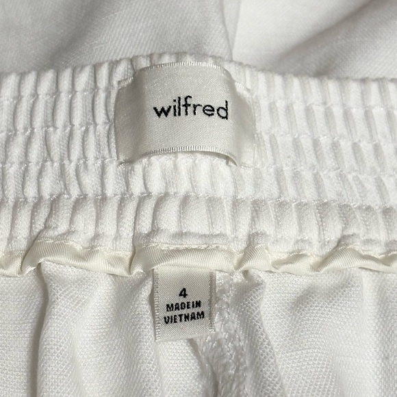 Aritzia Wilfred Alanya Linen Shorts High Rise White Linen Tencil Blend Size 4 - Picture 7 of 16